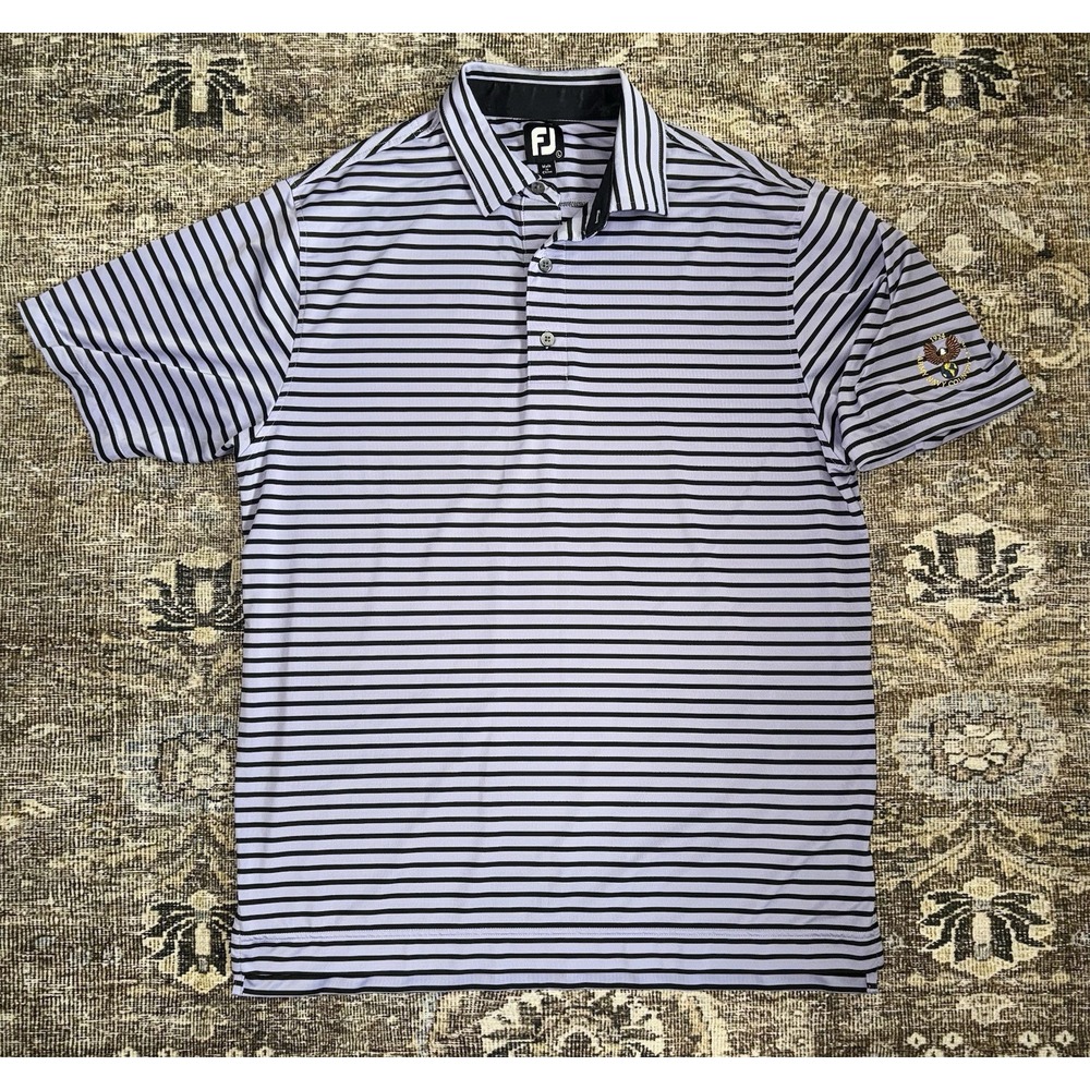 FootJoy FJ Men's Polo Short Purple Golf Top Size Large